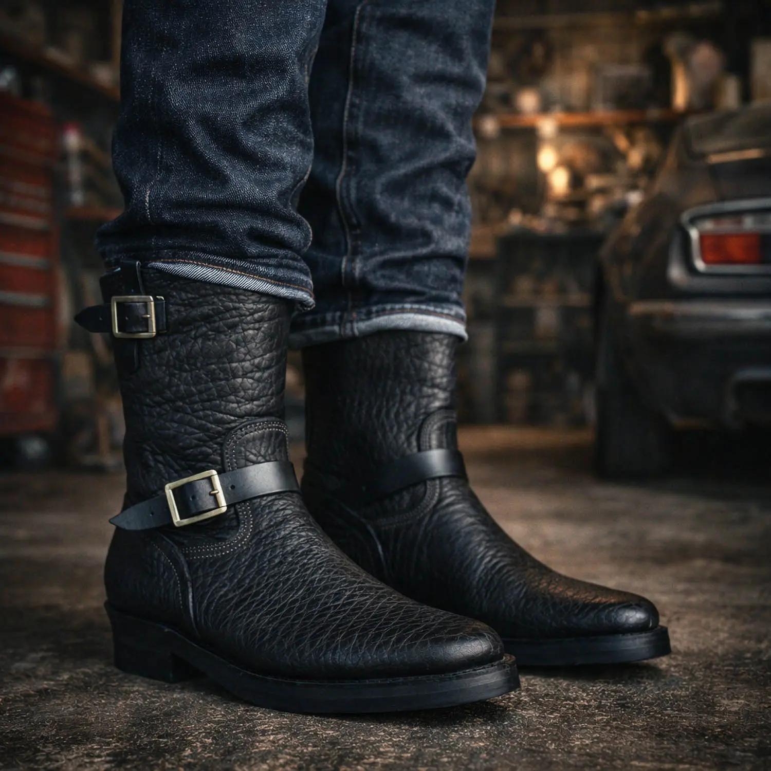 MOTOR 1060 NEW VINTAGE�����ꥢ��֥�ϥ��ɥɥ쥹���󥸥˥��֡���(BLACK)