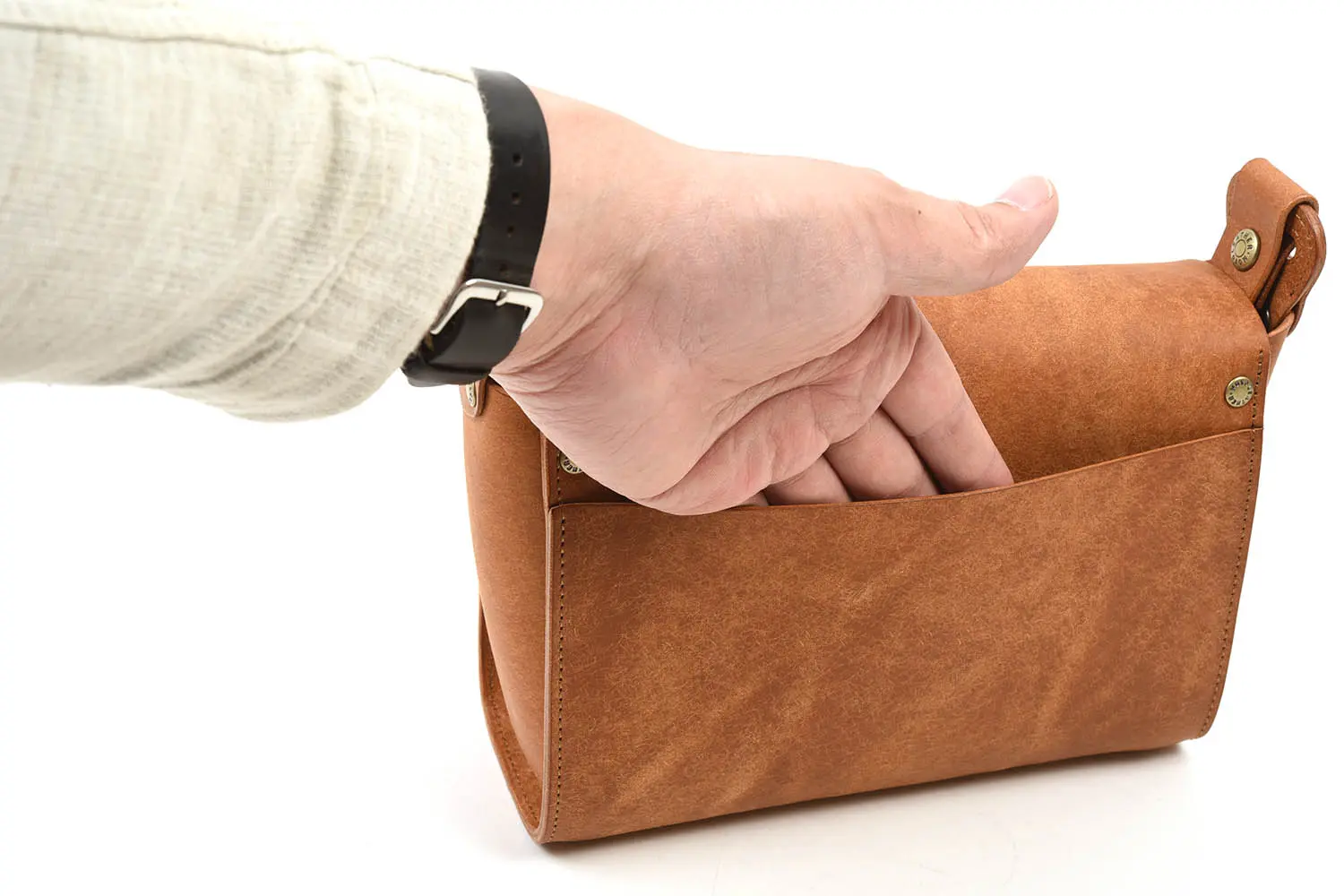 MOTO BAG71 ITALIAN COW LEATHER եåץߥ˥Хå (BROWN)