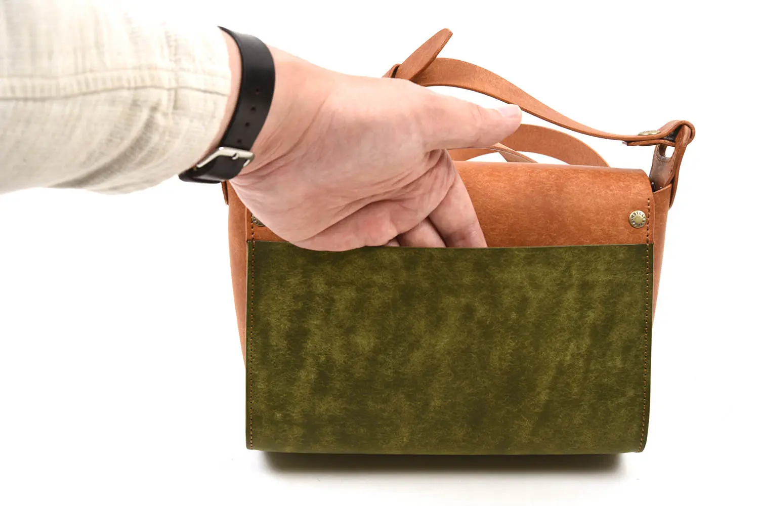 MOTO BAG71 ITALIAN COW LEATHER եåץߥ˥Хå (GREEN)