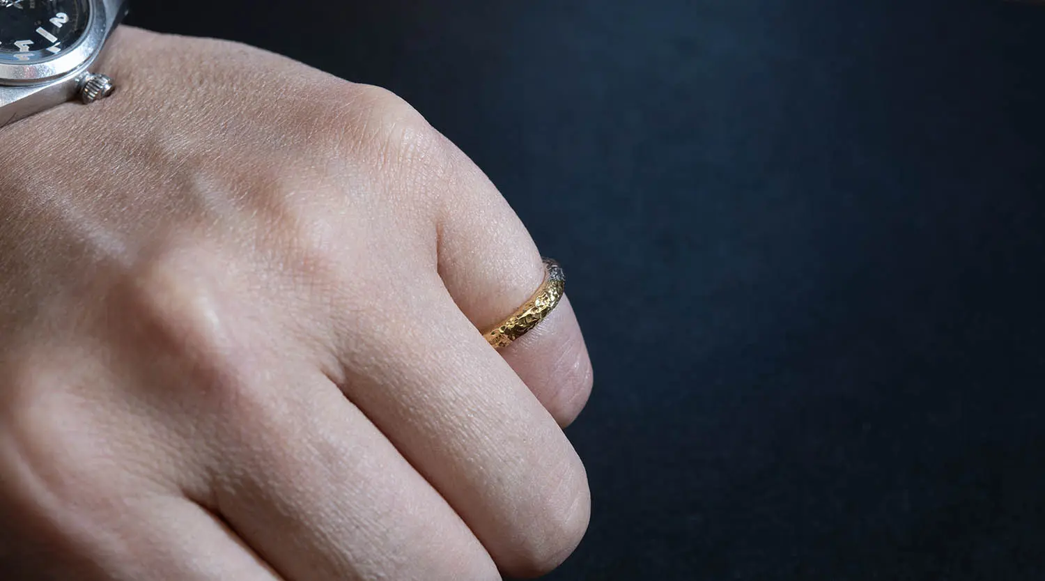 MOTO RT-01 TSUKI TO TAIYO RING(24K GOLD ACCENT) /   (K24999SV)