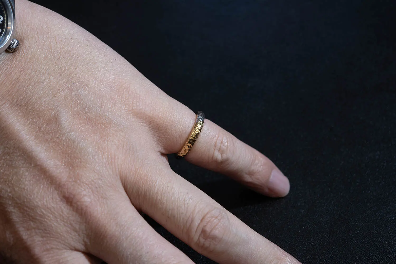 MOTO RT-01 TSUKI TO TAIYO RING(24K GOLD ACCENT) /   (K24999SV)