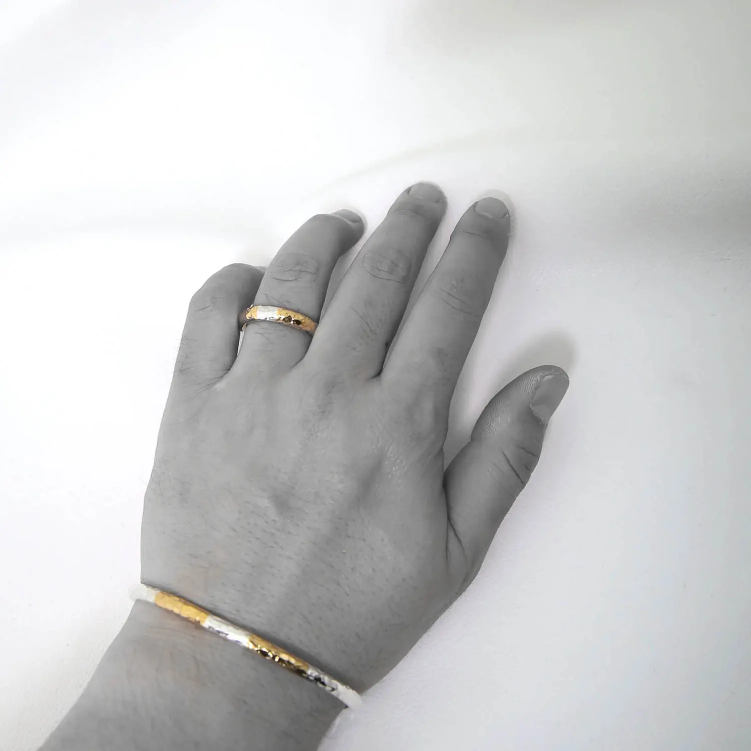 MOTO RT-02 TSUKI TO TAIYO RING(24K GOLD ACCENT) /   (K24999SV) 
