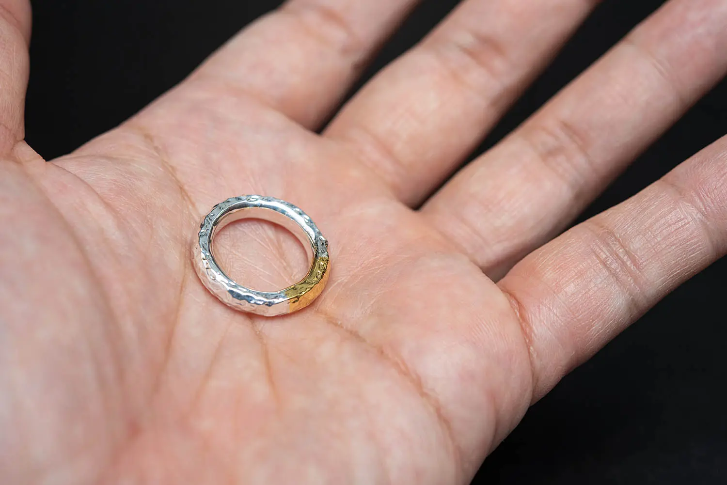 MOTO RT-02 TSUKI TO TAIYO RING(24K GOLD ACCENT) /   (K24999SV) 