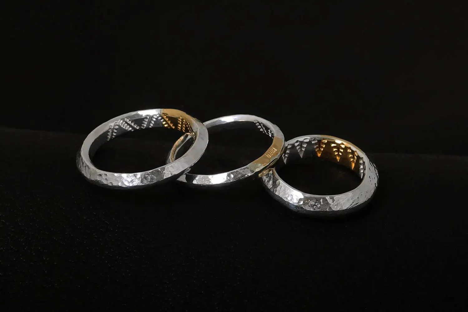 MOTO RTN-12 TSUKI TO TAIYO NATIVE STAMP RING (24K GOLD ACCENT) / ۡͥƥ֥ 