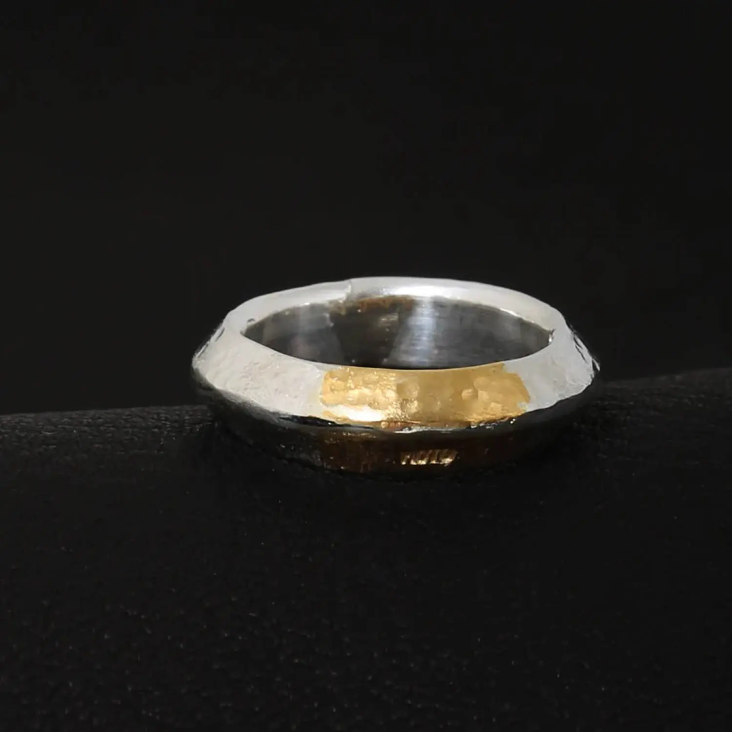 MOTO RTN-12 TSUKI TO TAIYO NATIVE STAMP RING (24K GOLD ACCENT) / ۡͥƥ֥ 