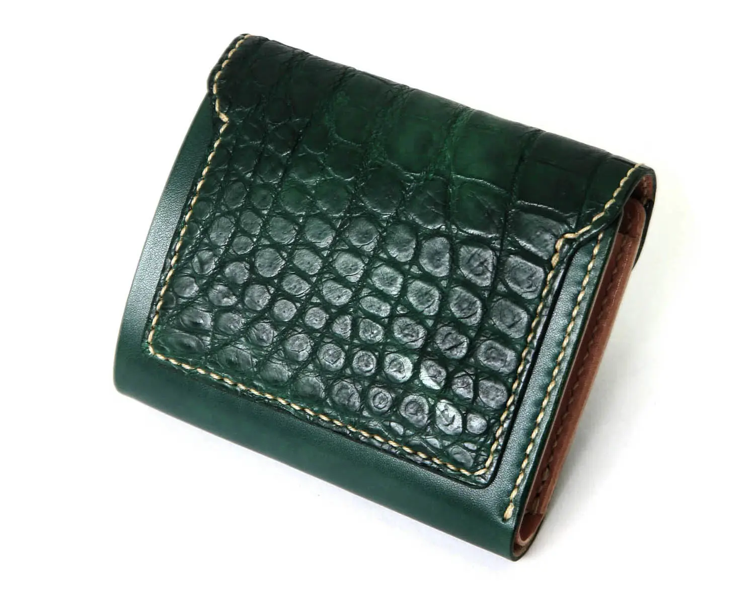 moto leather ブライドルクロコダイル W5 ショートウォレット