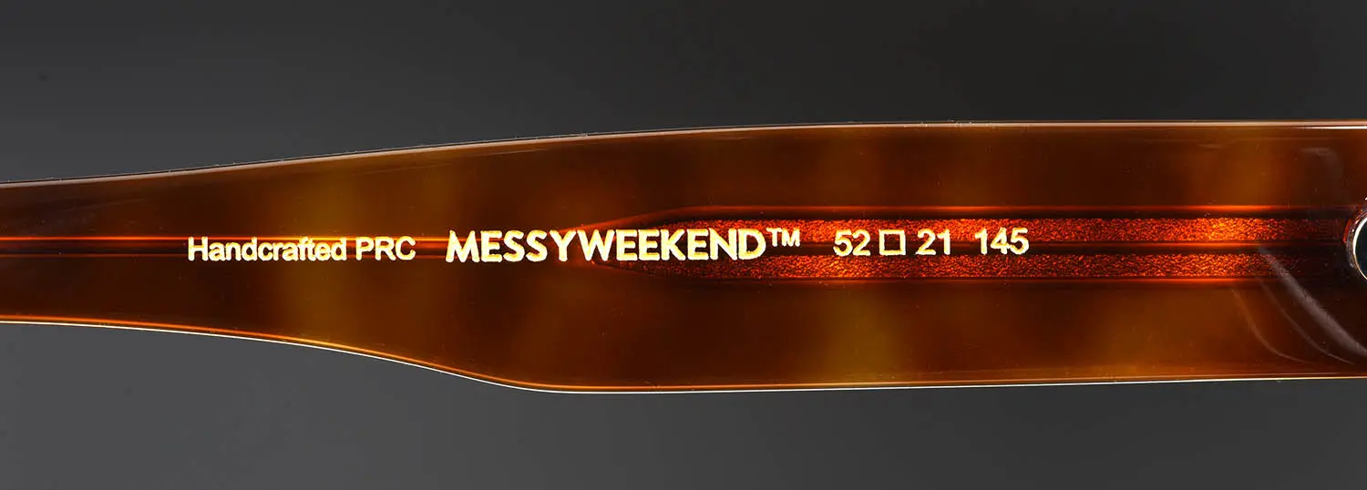 MessyWeekend LUNA ISO (HAVANA TRANSPARENT/GRADIENT BLUE)