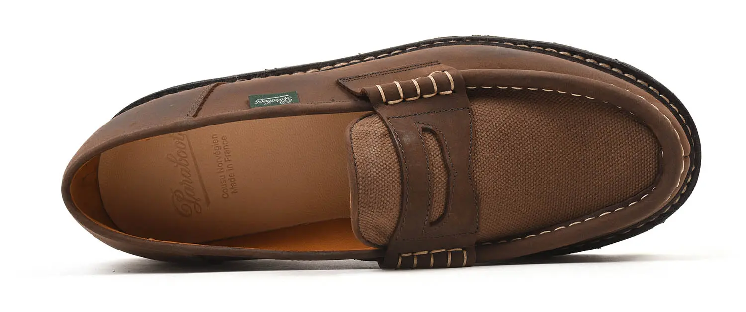 ѥ֡ 227083 REIMS/MARCHE MARRON-NUB GRINGO/TOILE EBENE