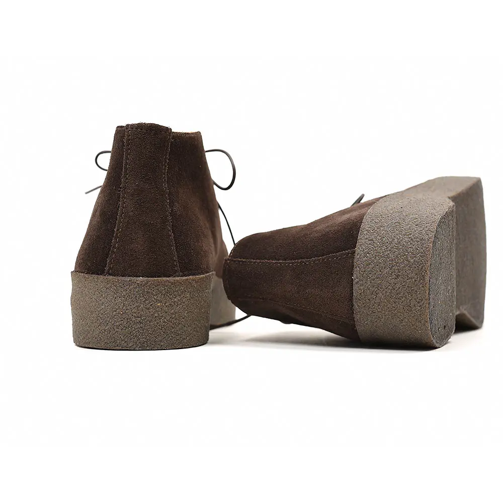   9877TDSP Brit Chukka Pinner Brown Suede