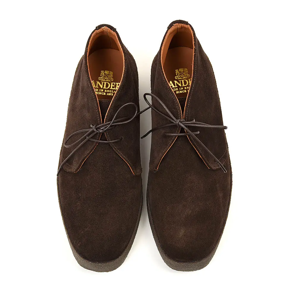   9877TDSP Brit Chukka Pinner Brown Suede