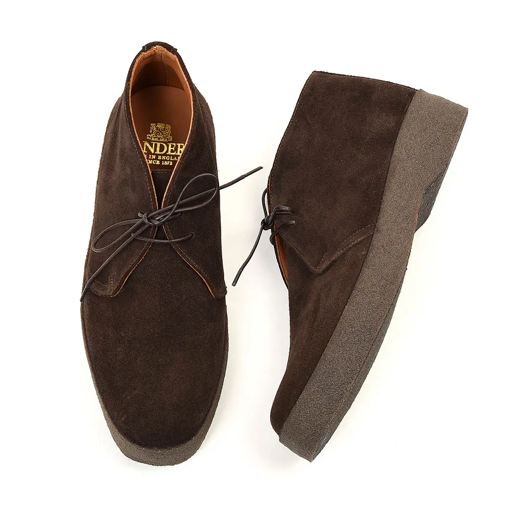   9877TDSP Brit Chukka Pinner Brown Suede