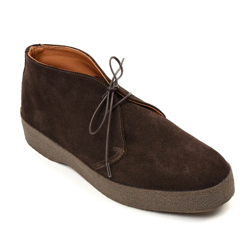   9877TDSP Brit Chukka Pinner Brown Suede