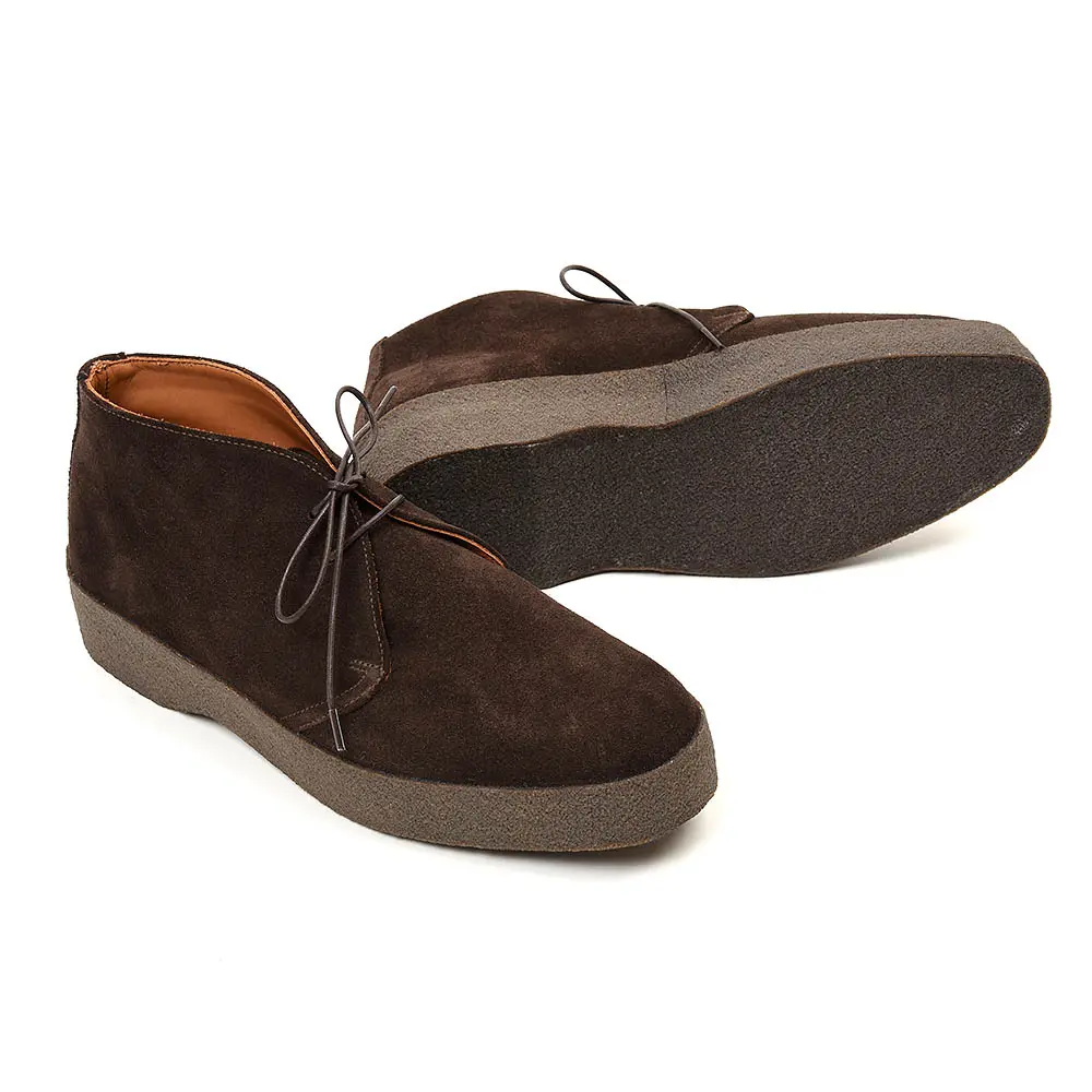   9877TDSP Brit Chukka Pinner Brown Suede