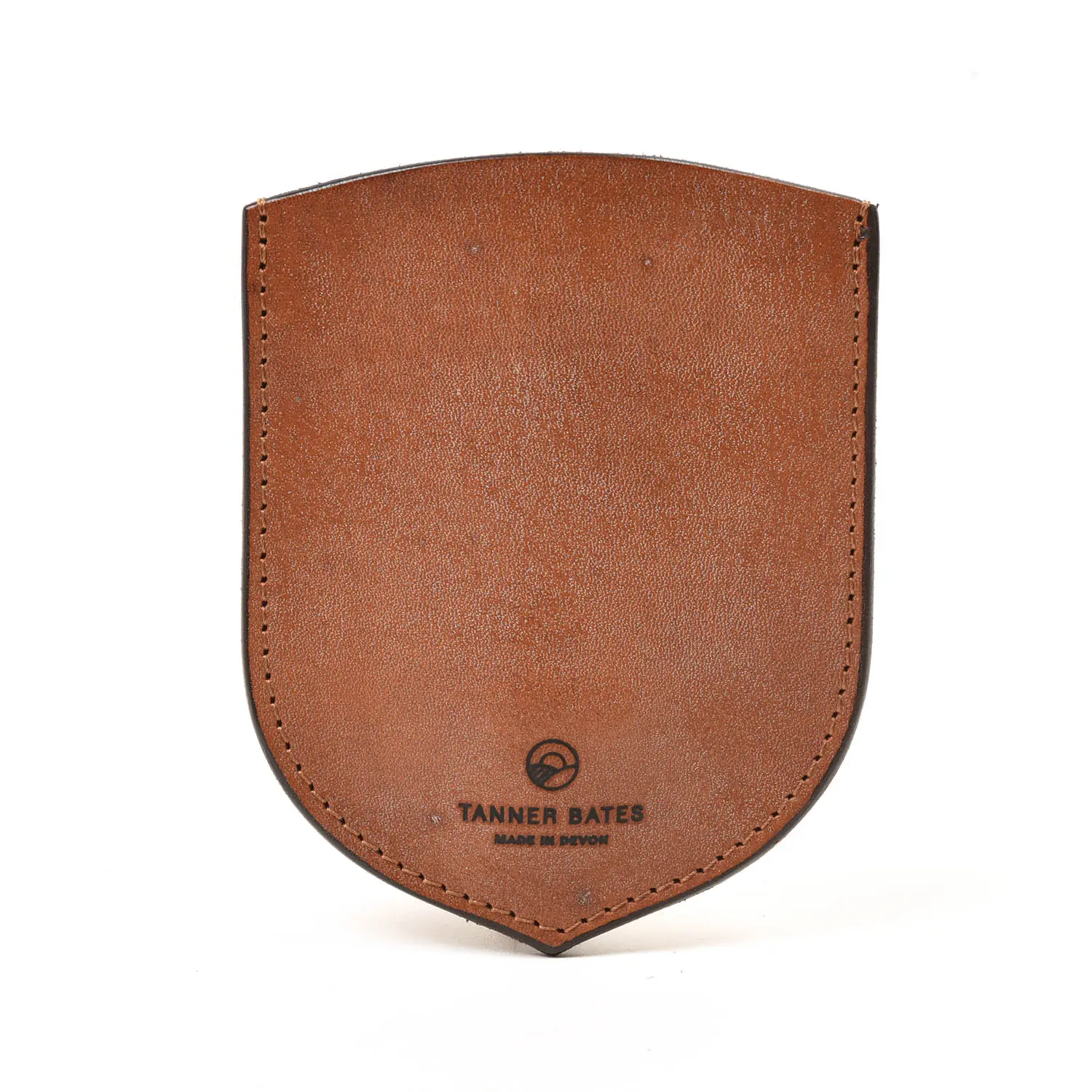 TANNER BATES KEY POUCH OAK BARK LEATHER (BROWN/GOLD)