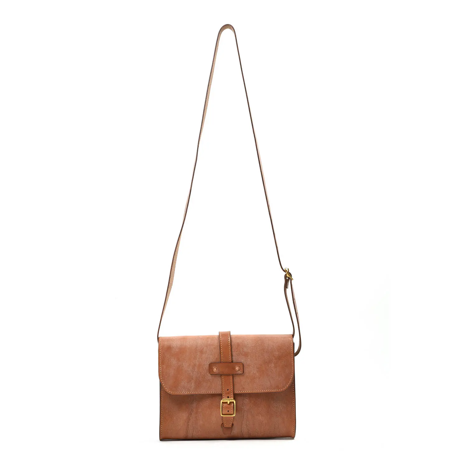 TANNER BATES MIDI BAJA TRAVEL BAG : OAK BARK LEATHER BROWN