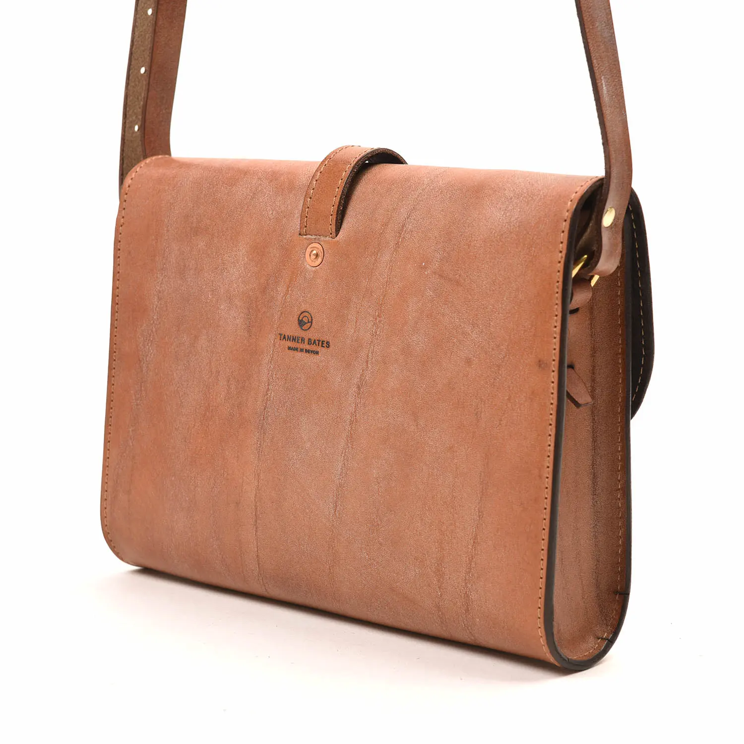 TANNER BATES MIDI BAJA TRAVEL BAG : OAK BARK LEATHER BROWN