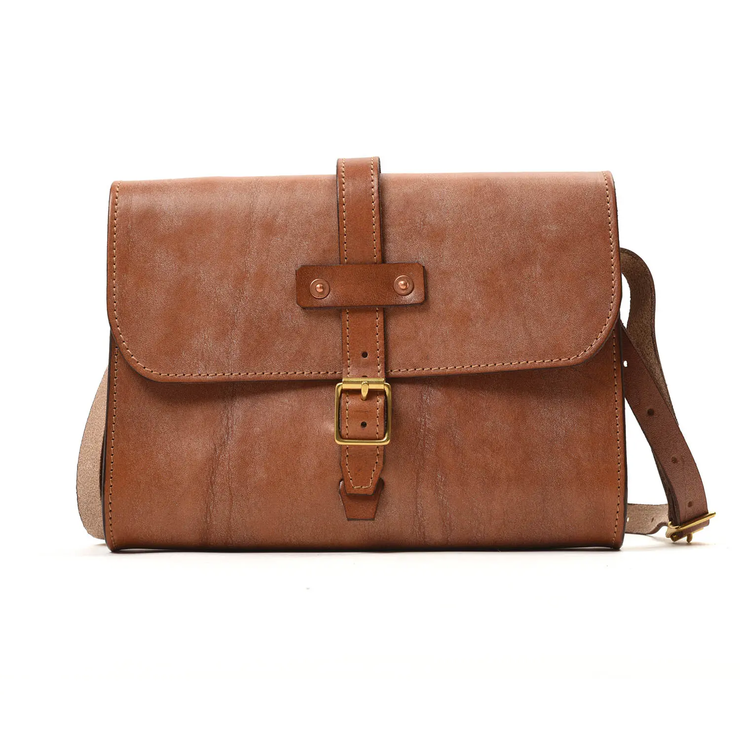 TANNER BATES MIDI BAJA TRAVEL BAG : OAK BARK LEATHER BROWN