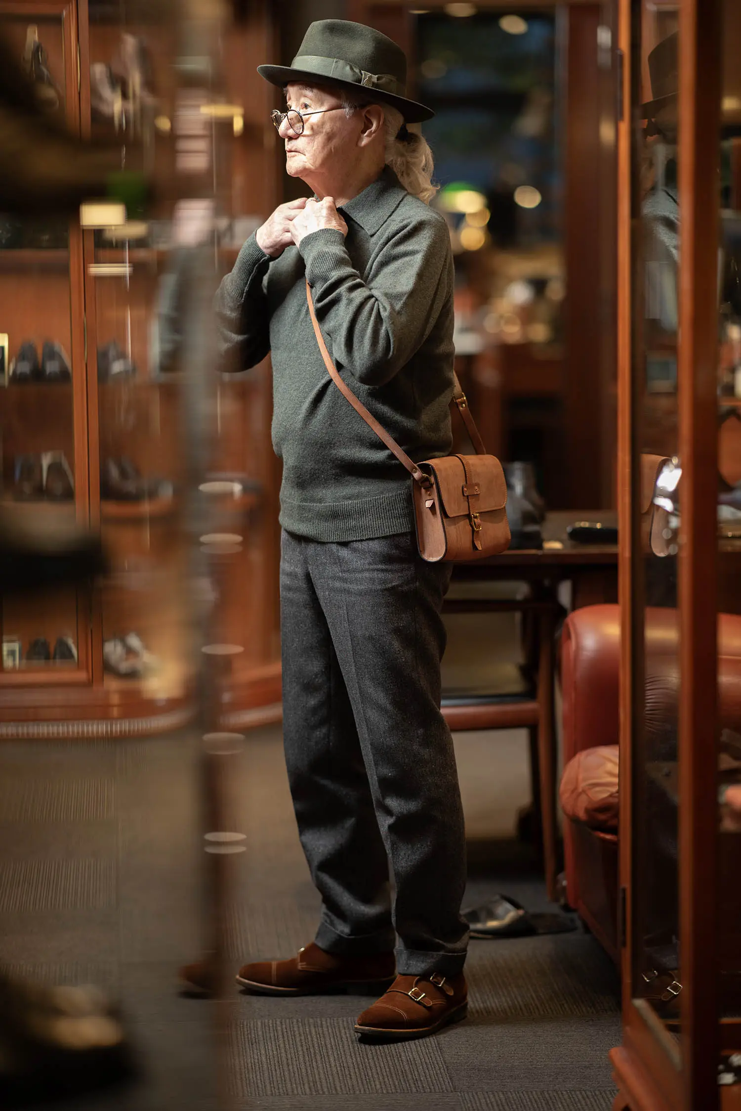 TANNER BATES MIDI BAJA TRAVEL BAG : OAK BARK LEATHER BROWN