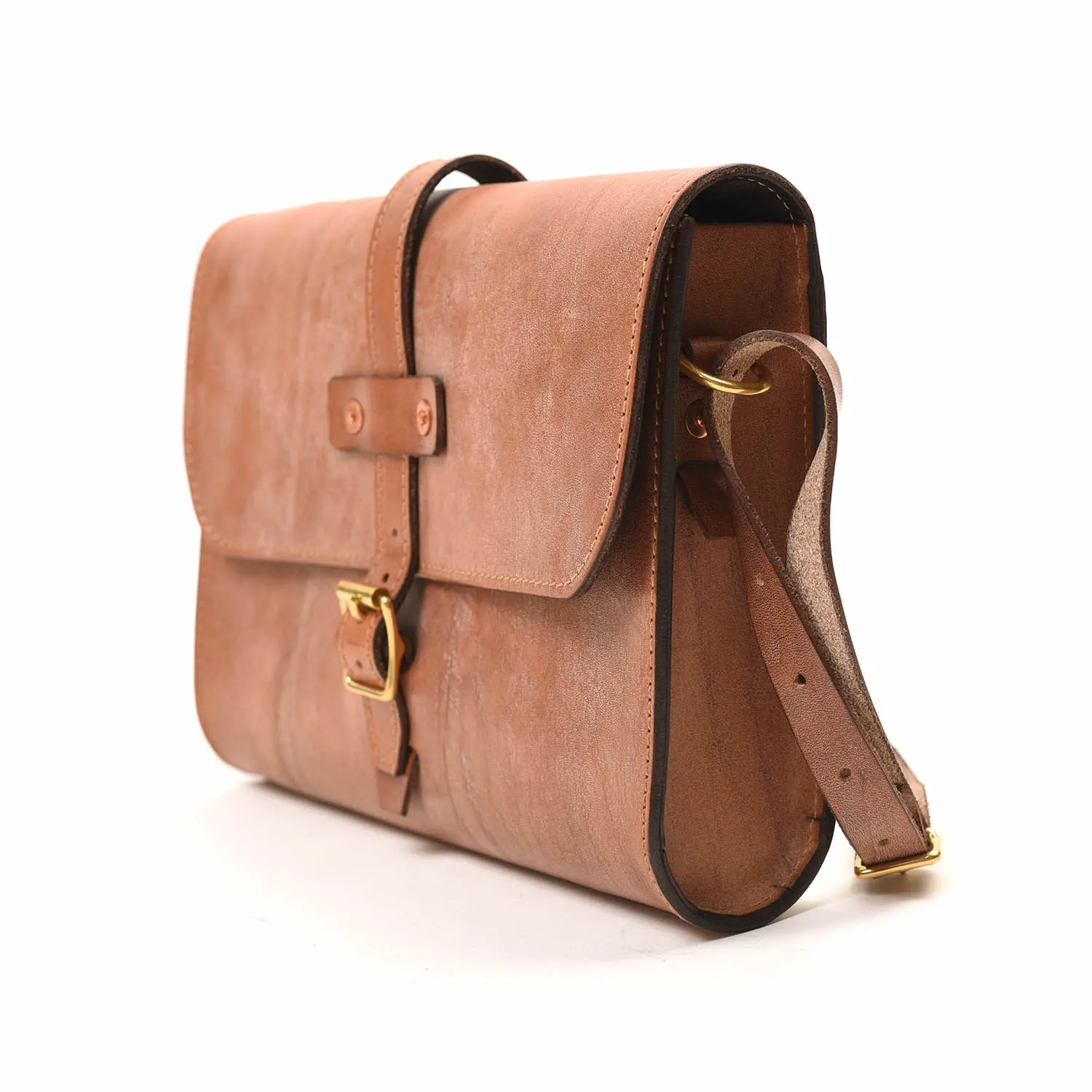 TANNER BATES MIDI BAJA TRAVEL BAG : OAK BARK LEATHER BROWN