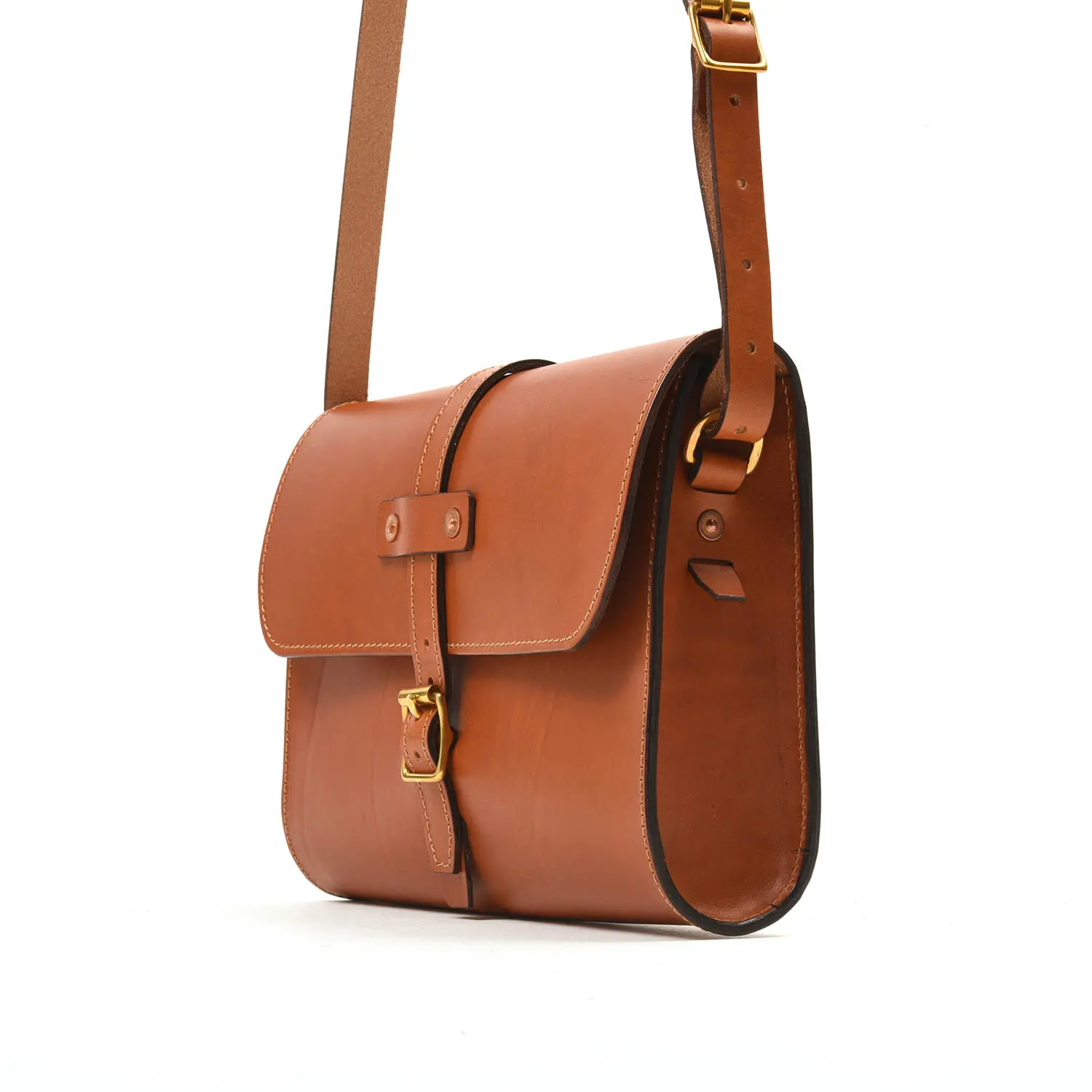 TANNER BATES MIDI BAJA TRAVEL BAG : ITALIAN LEATHER : SADDLE TAN