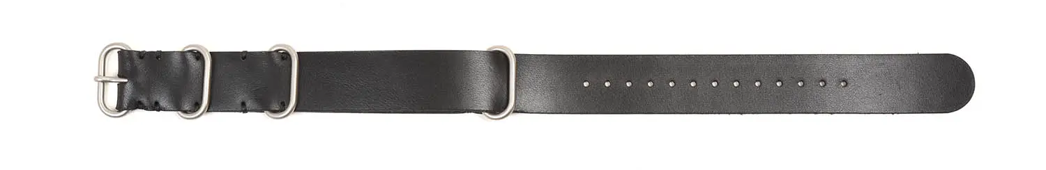 TANNER BATES NATO WATCH STRAP 20mm ꥢ쥶 (BLACK/SILVER)