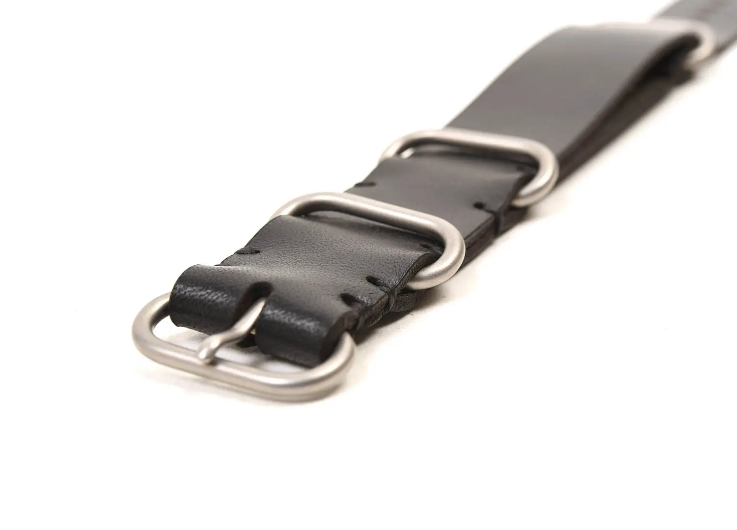 TANNER BATES NATO WATCH STRAP 20mm ꥢ쥶 (BLACK/SILVER)