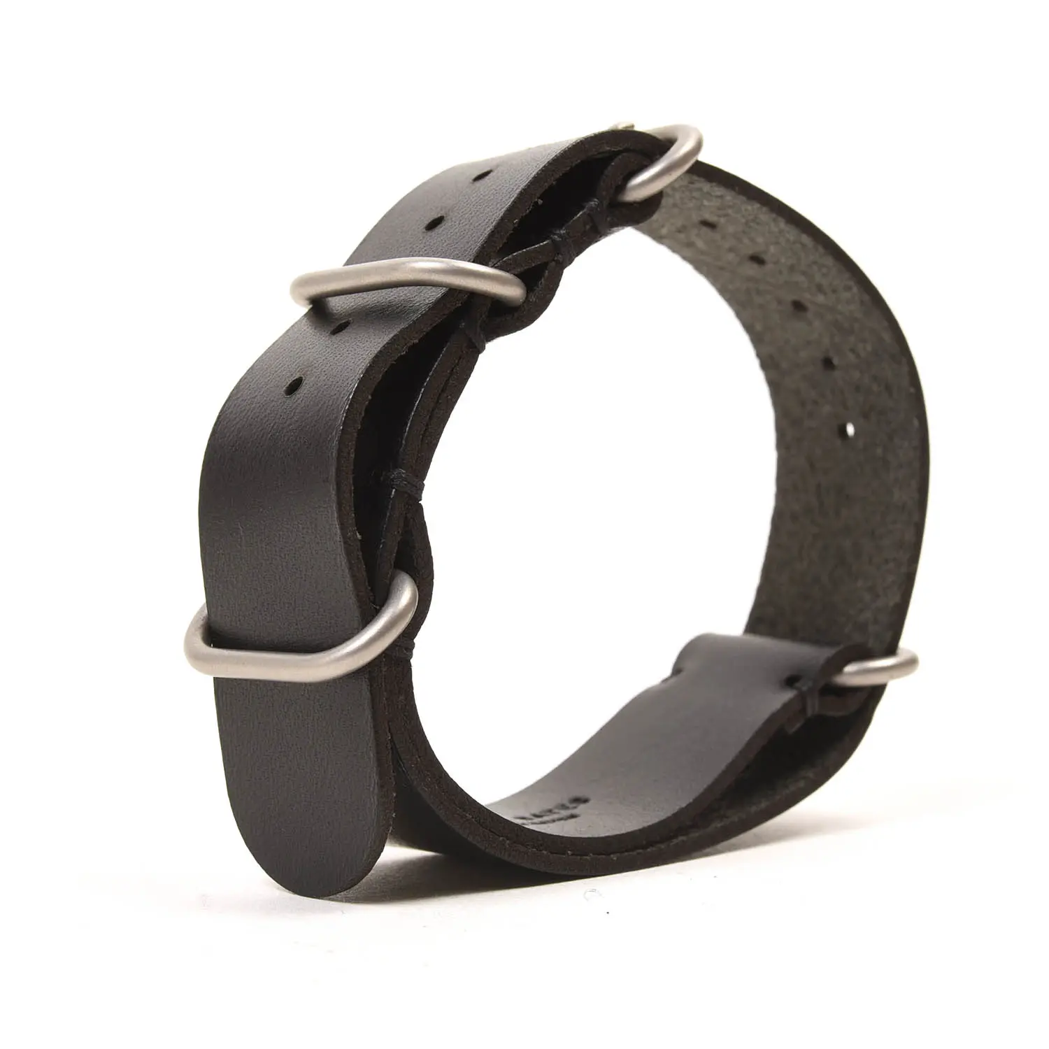 TANNER BATES NATO WATCH STRAP 20mm ꥢ쥶 (BLACK/SILVER)