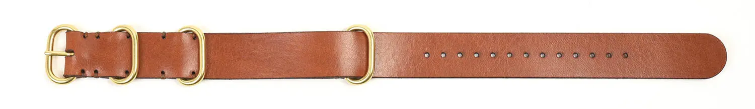 TANNER BATES NATO WATCH STRAP 20mm ꥢ쥶 (SADDLE TAN/GOLD)