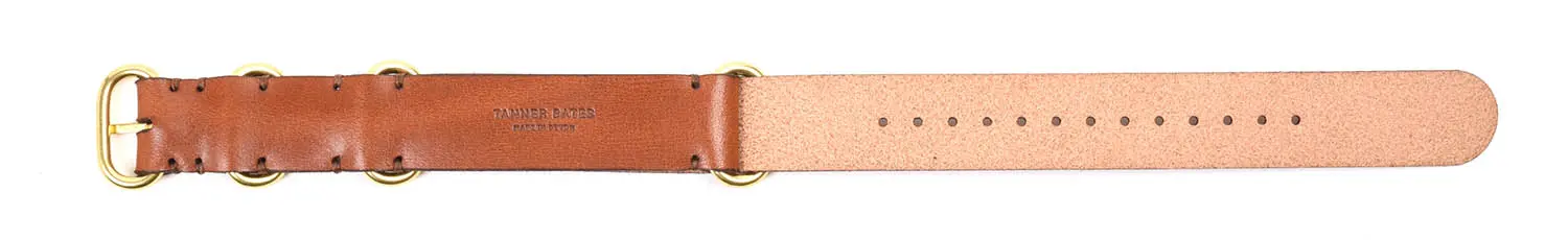 TANNER BATES NATO WATCH STRAP 20mm ꥢ쥶 (SADDLE TAN/GOLD)