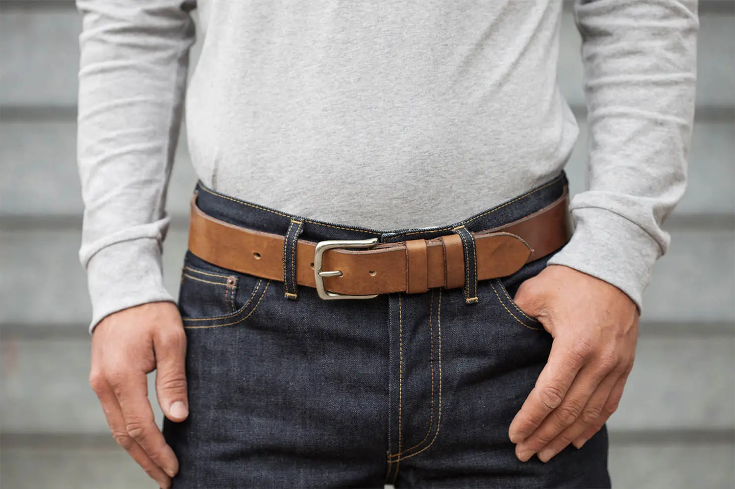 TANNER BATES OAK BARK DEVON BELT 32mm ֥饦