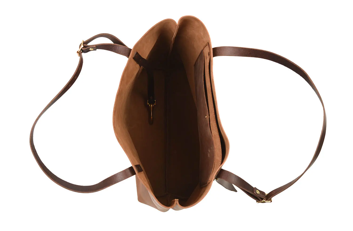 TANNER BATES VIXEN TOTE BAG VIXEN LEATHER (BROWN)