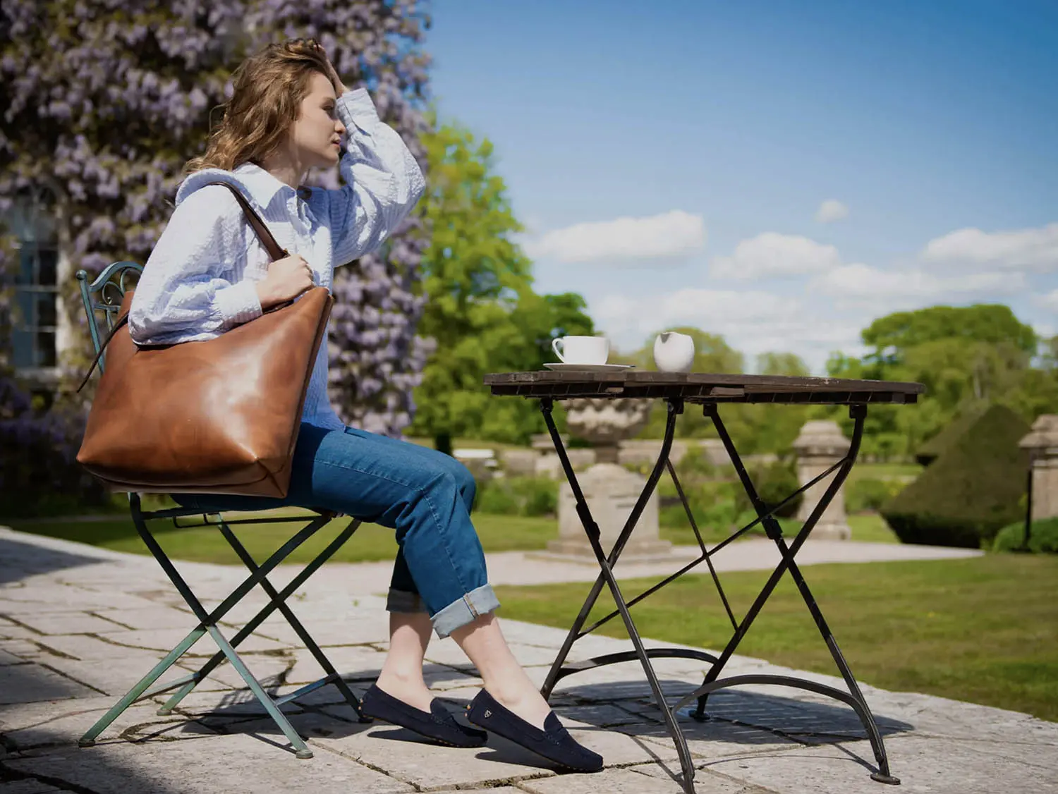 TANNER BATES VIXEN TOTE BAG VIXEN LEATHER (BROWN)