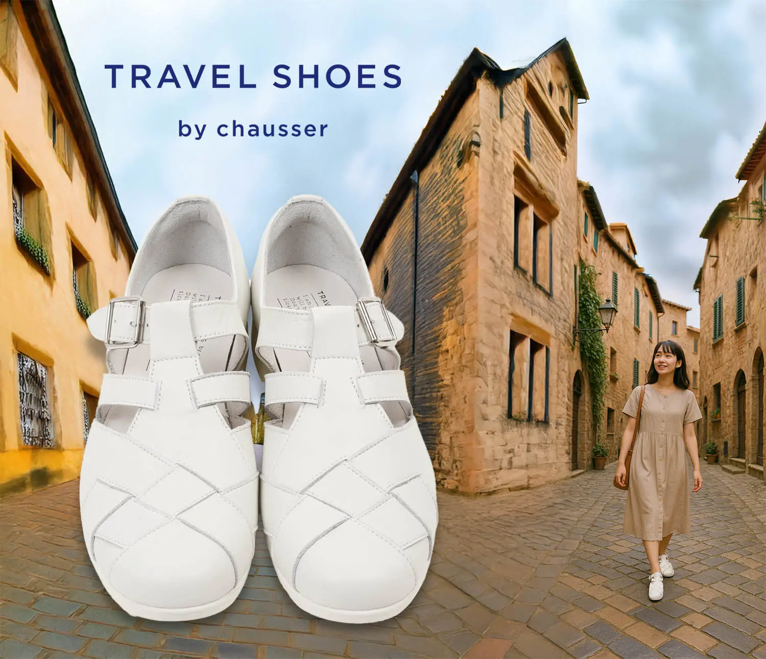 ȥ٥ TR-029 MESH STRAP SHOES WH