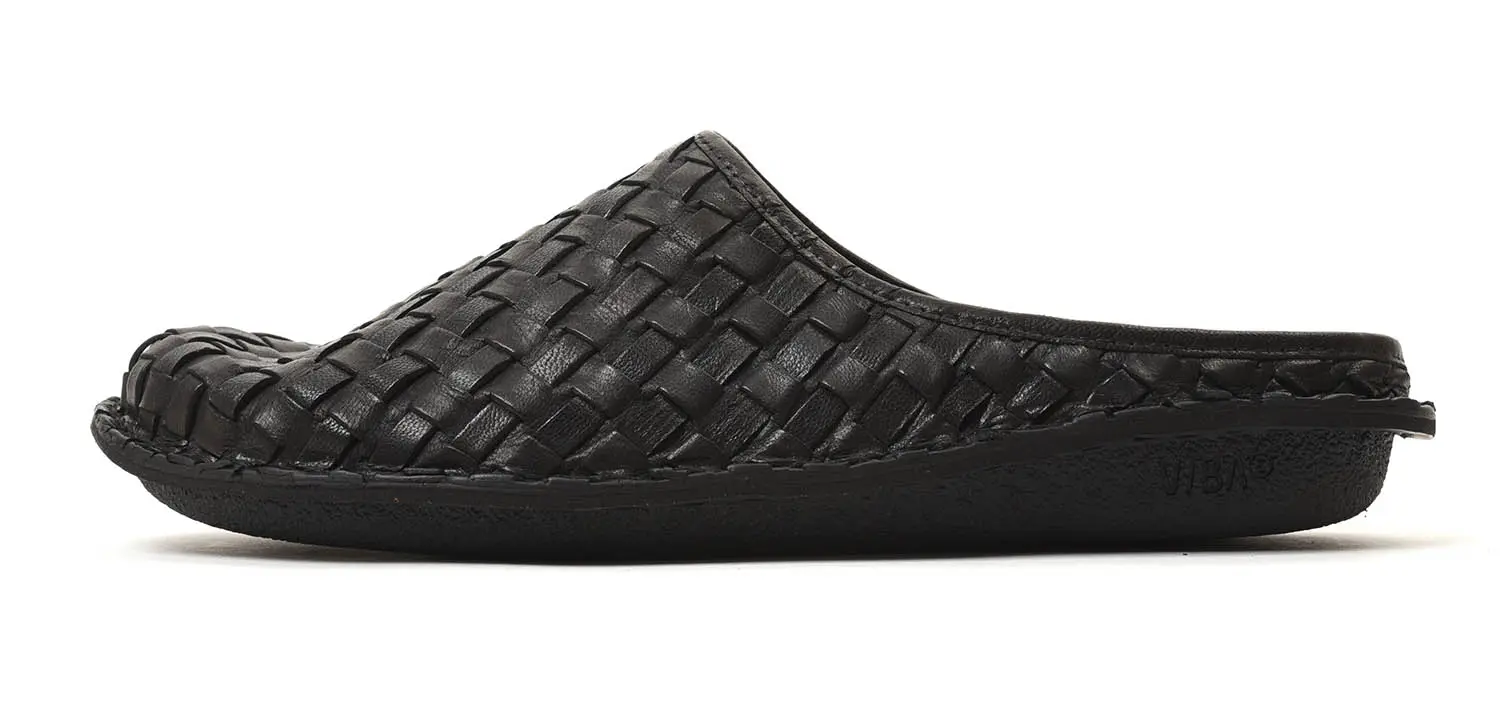 VIBAe ROMA Woven Leather Preto (Black)