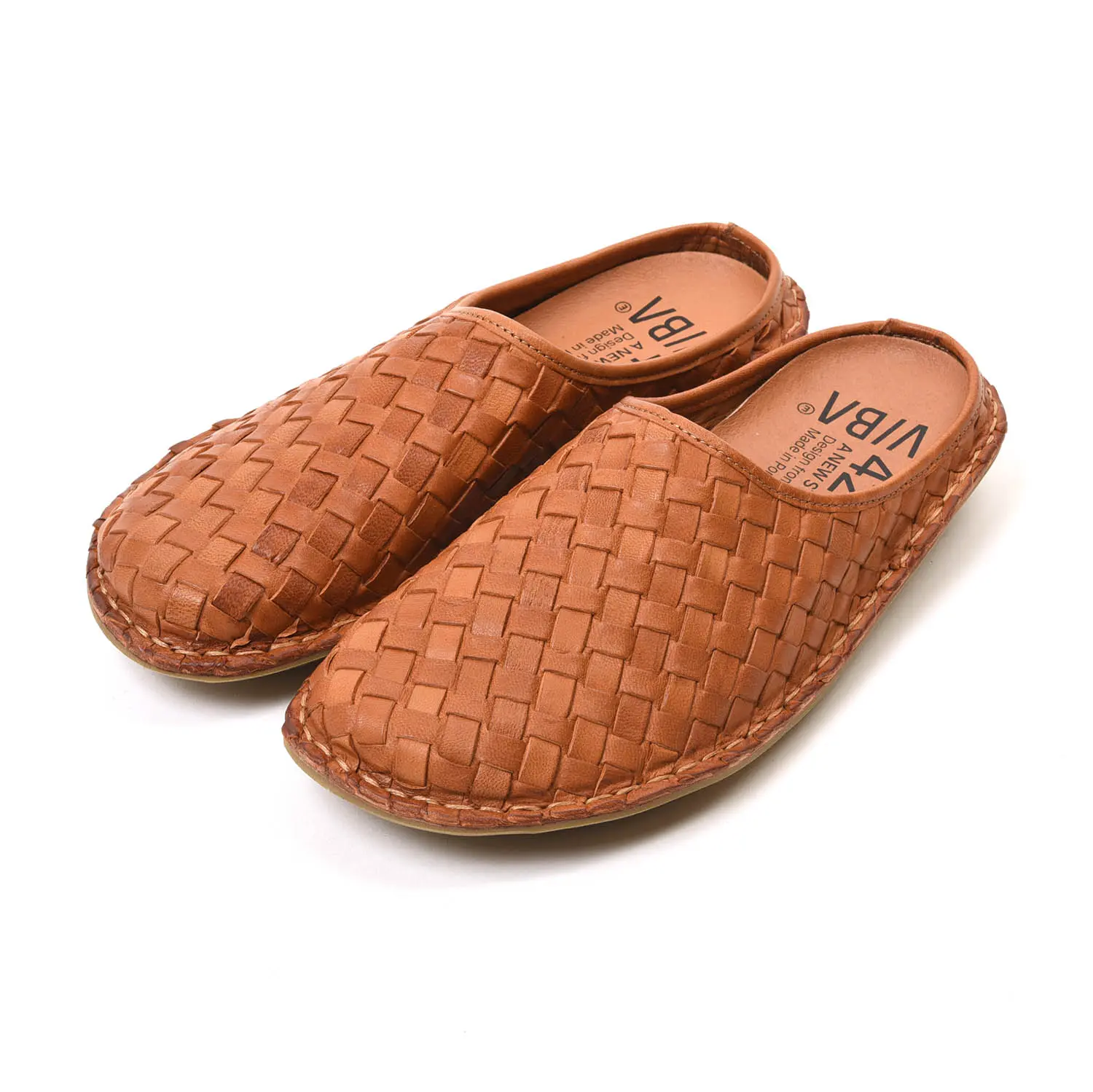 VIBAe ROMA Woven Leather Preto (Brown)