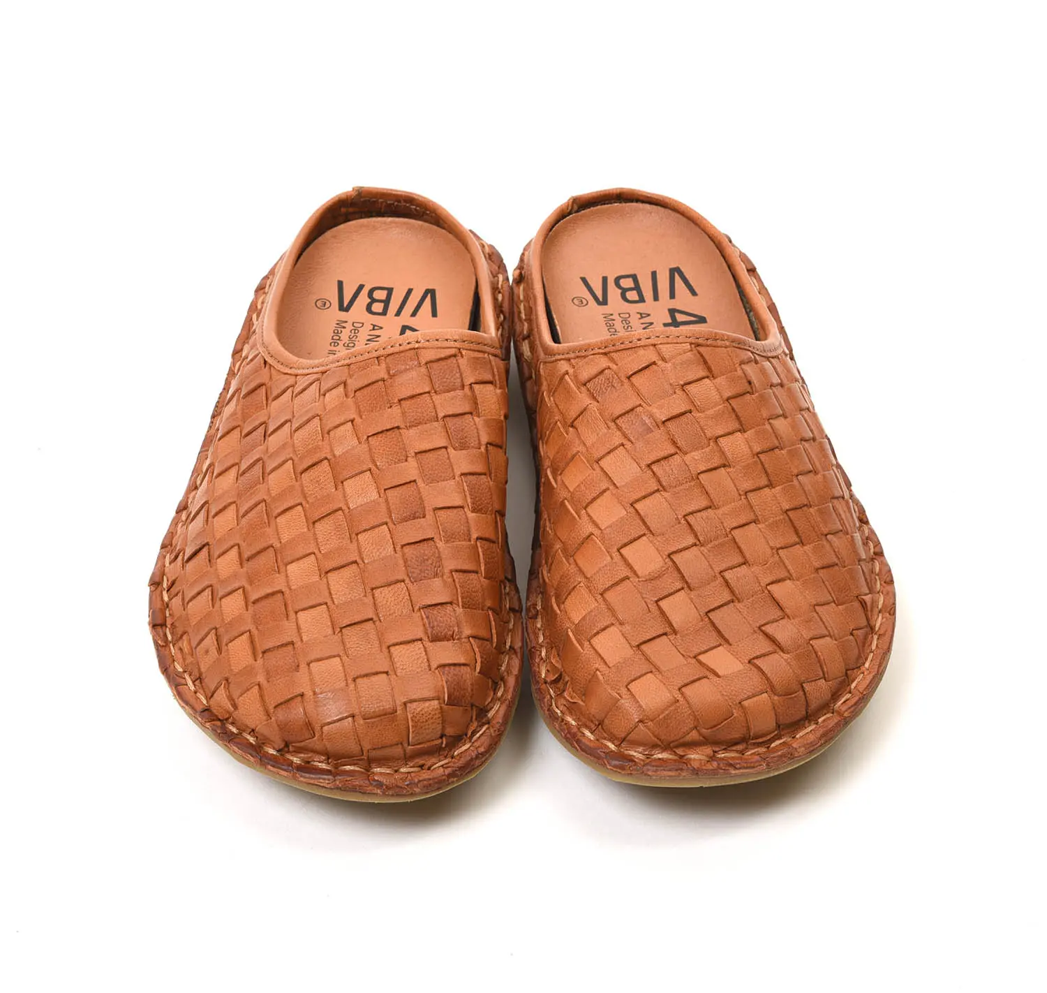 VIBAe ROMA Woven Leather Preto (Brown)