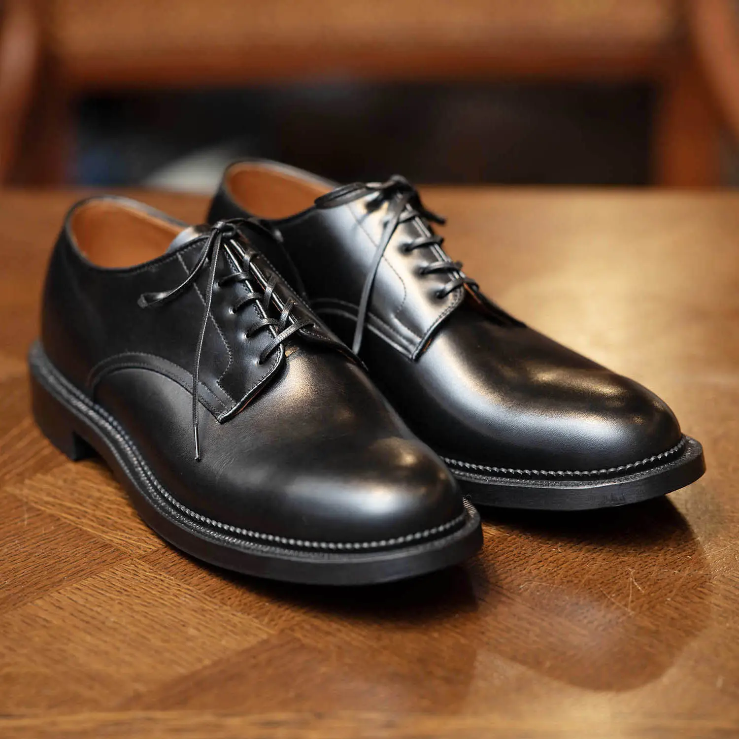 VIBERG Rockland Blucher Annonay Nero French Vocalou