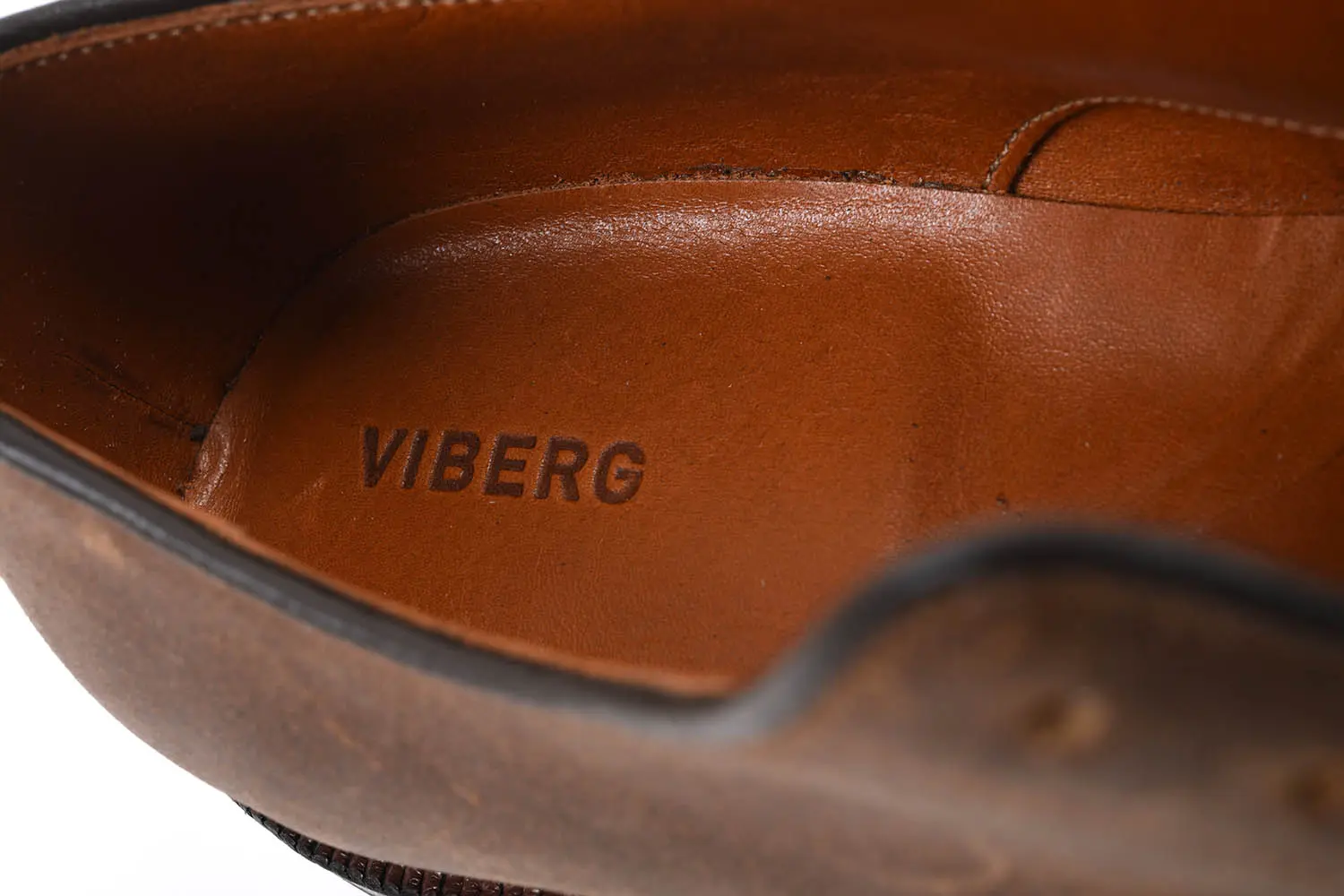 VIBERG 1940E Rockland Blucher Lined CFS Toast Waxy Commander