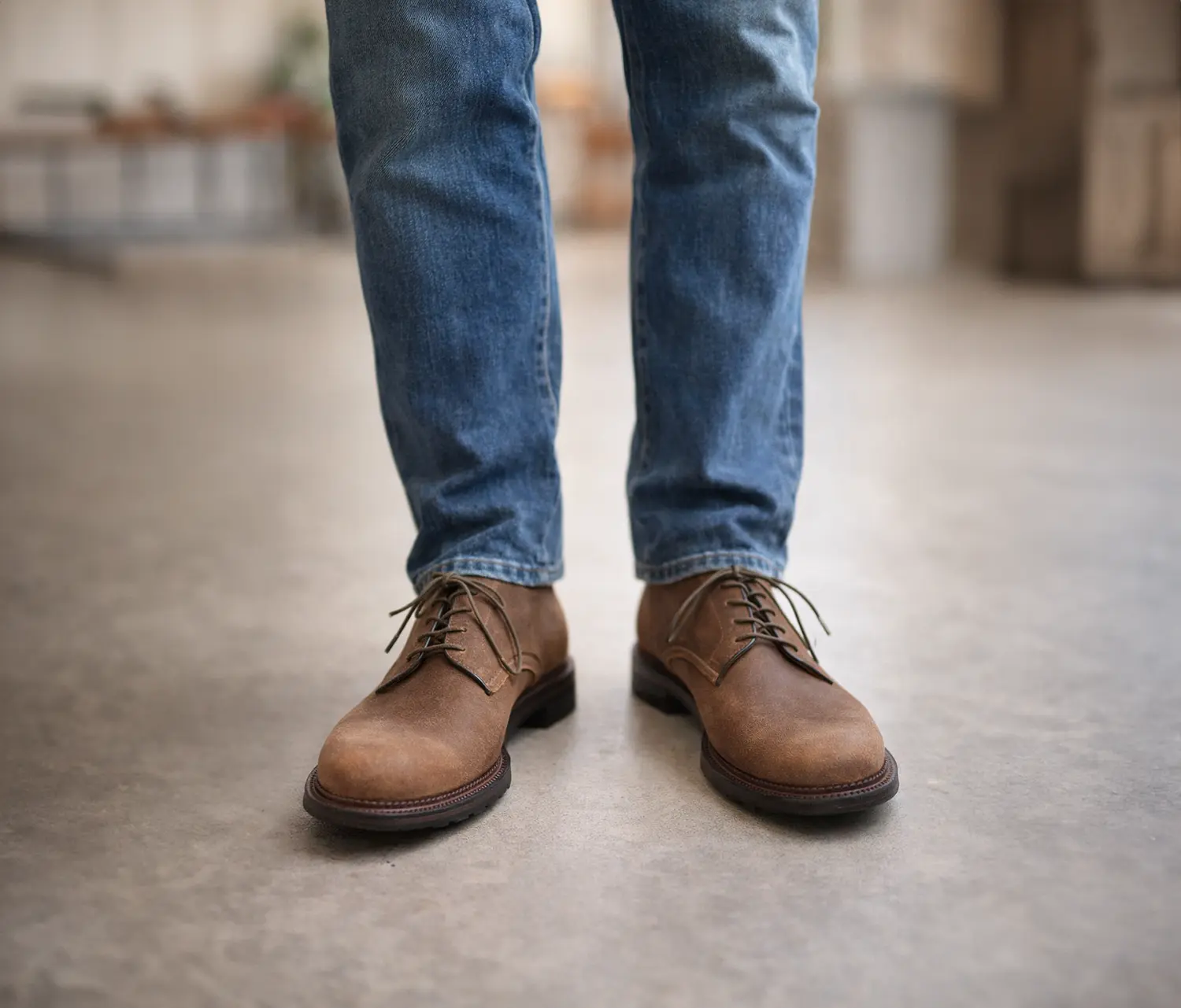 VIBERG 1940E Rockland Blucher Lined CFS Toast Waxy Commander