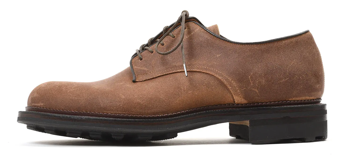 VIBERG 1940E Rockland Blucher Lined CFS Toast Waxy Commander