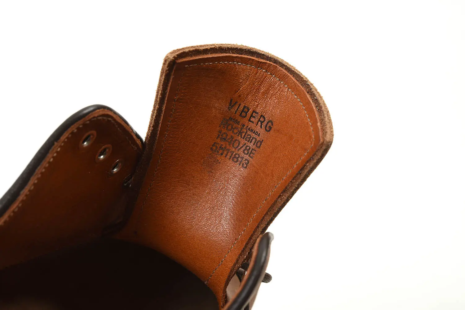 VIBERG 1940E Rockland Blucher Lined CFS Toast Waxy Commander