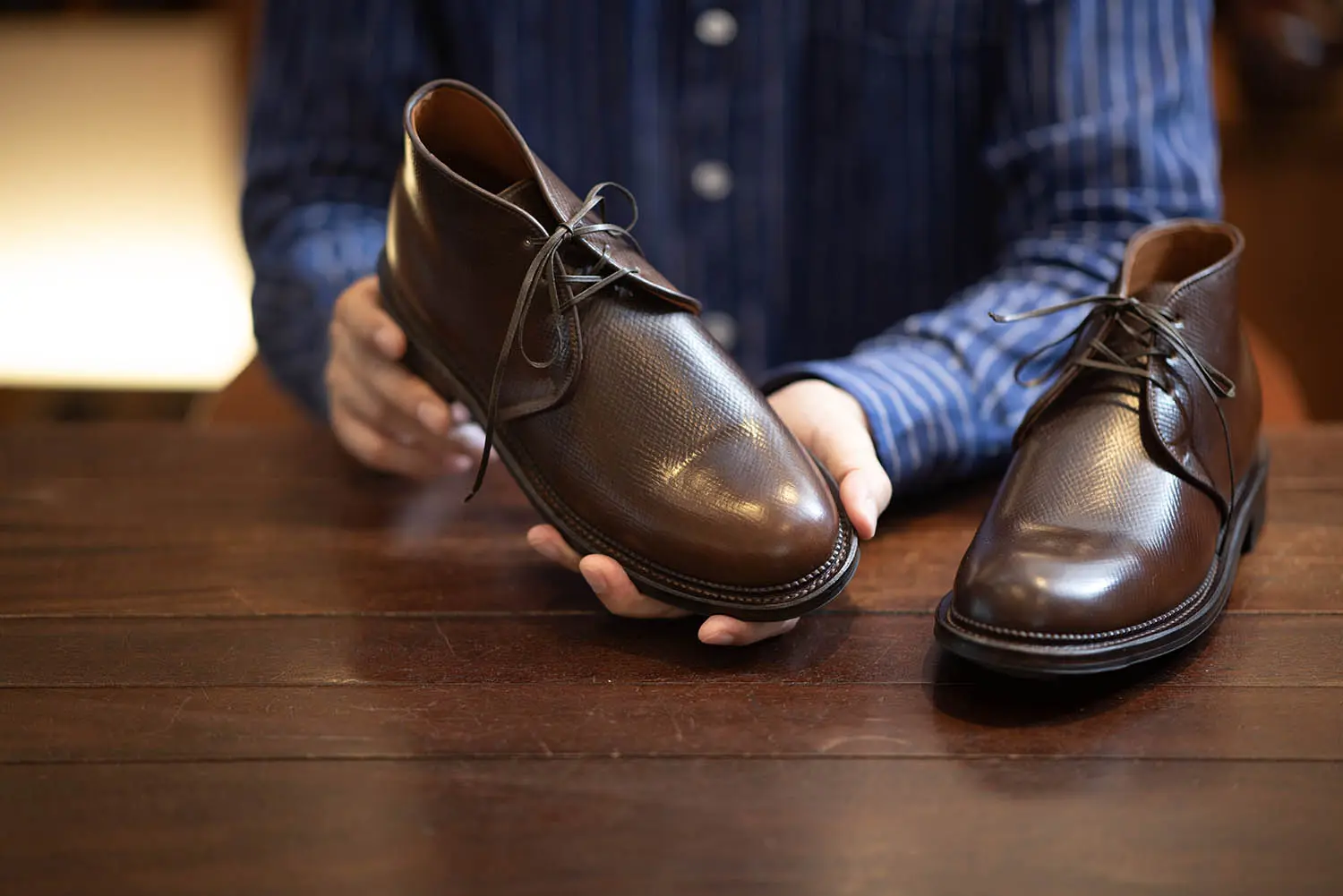 VIBERG Uplands shell cordovan Mahogany