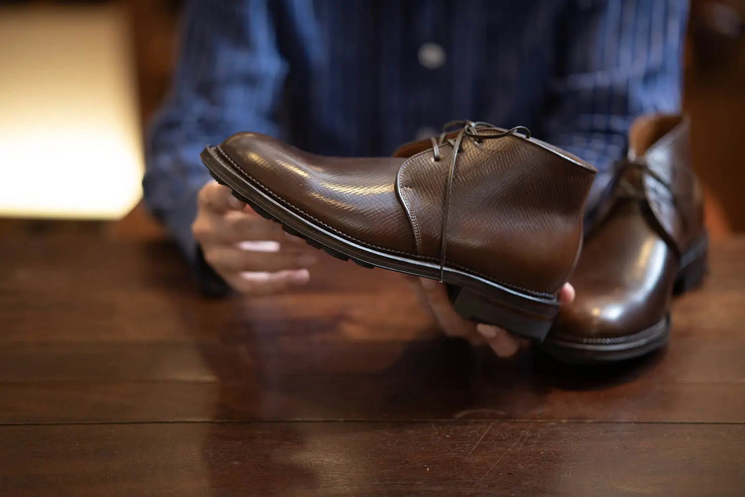 VIBERG Uplands shell cordovan Mahogany