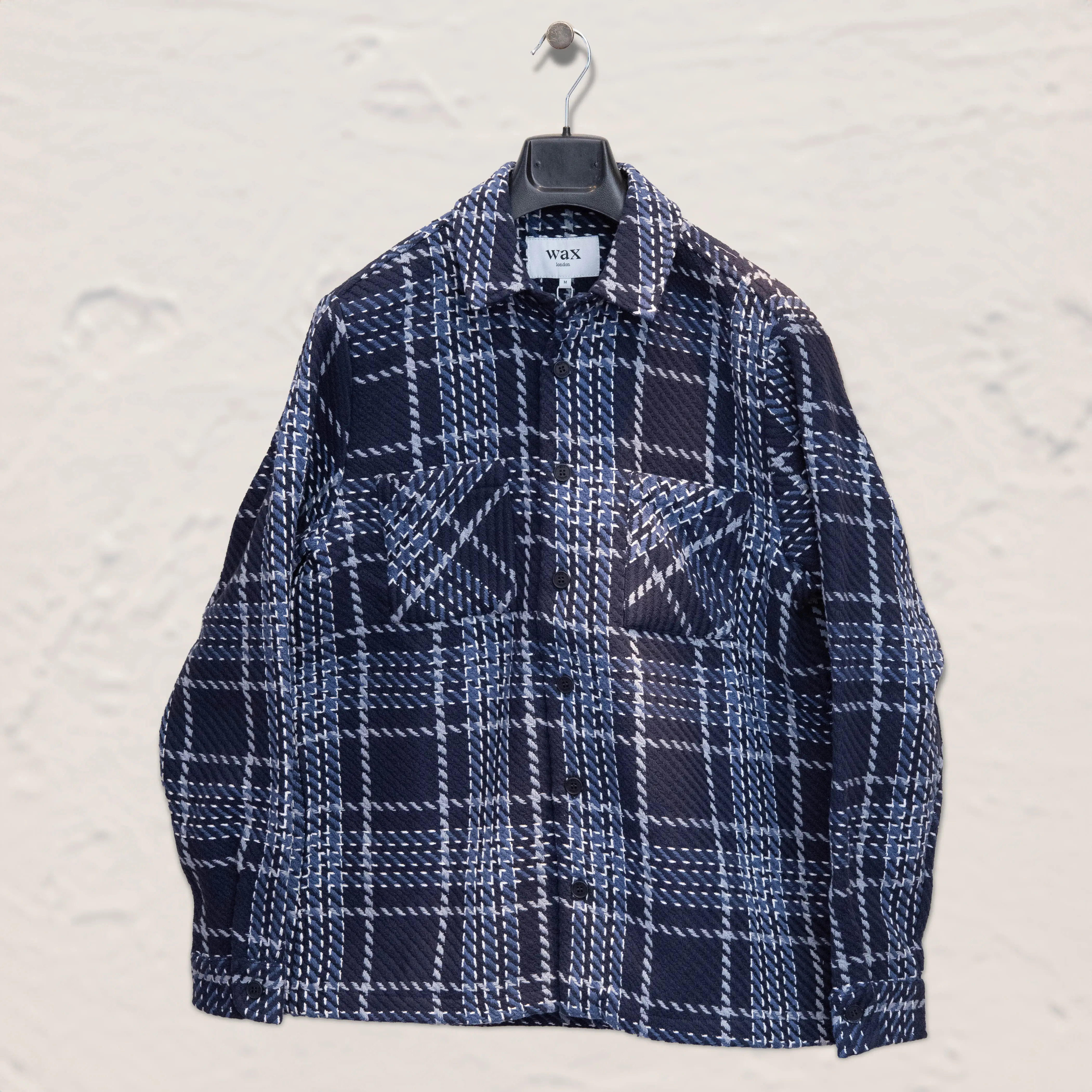 wax london С WAVE CHECK (NAVY/GRAY)