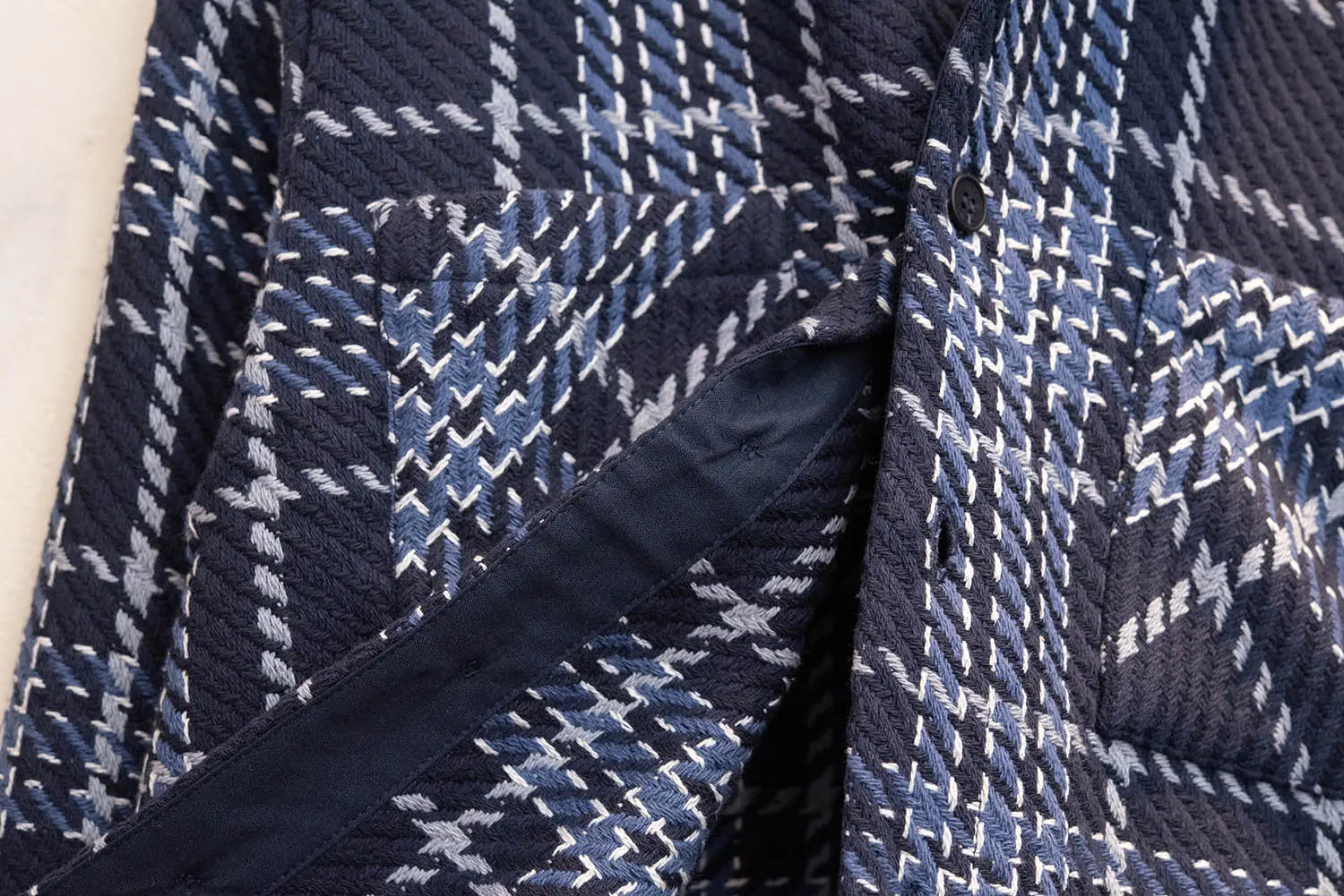wax london С WAVE CHECK (NAVY/GRAY)