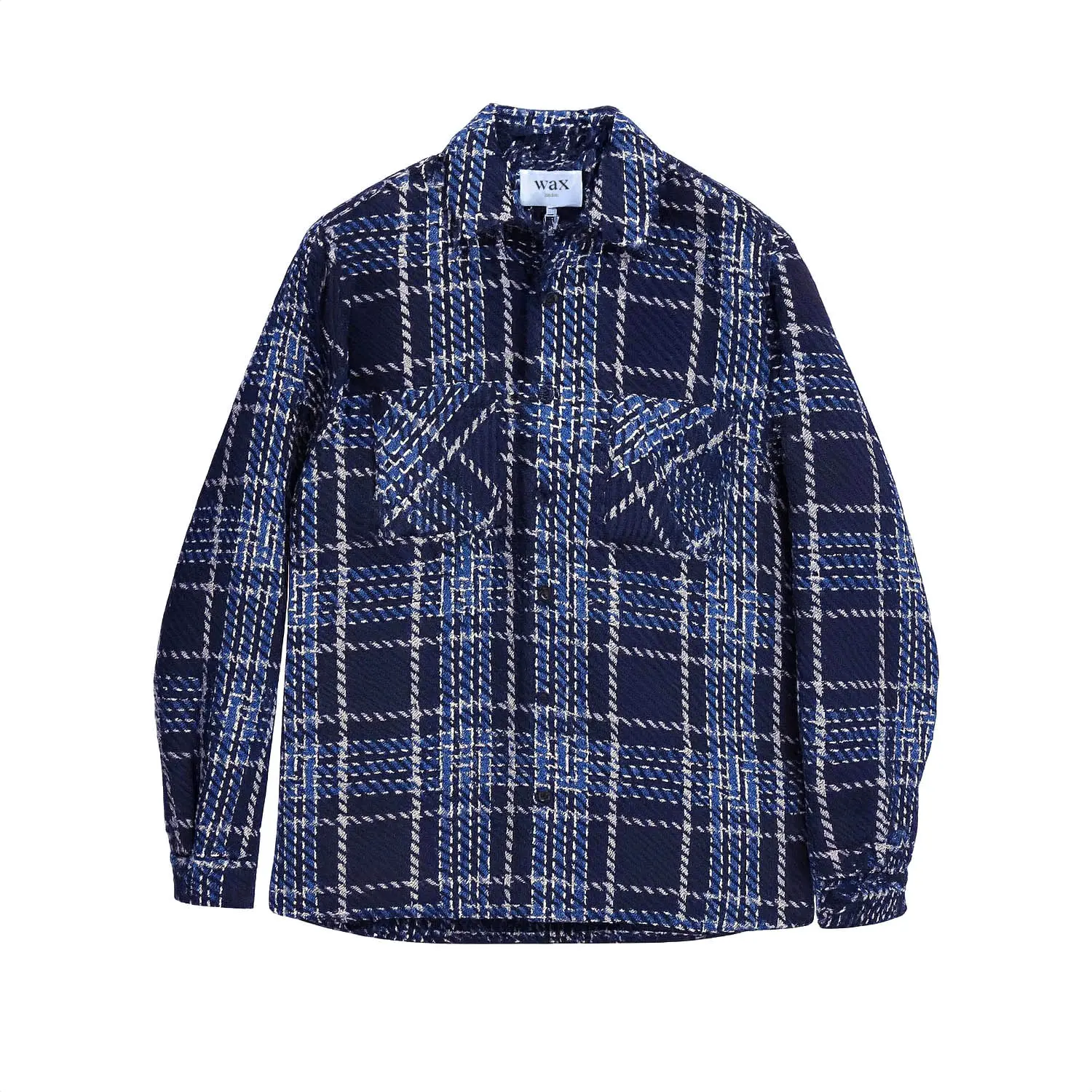 wax london С WAVE CHECK (NAVY/GRAY)