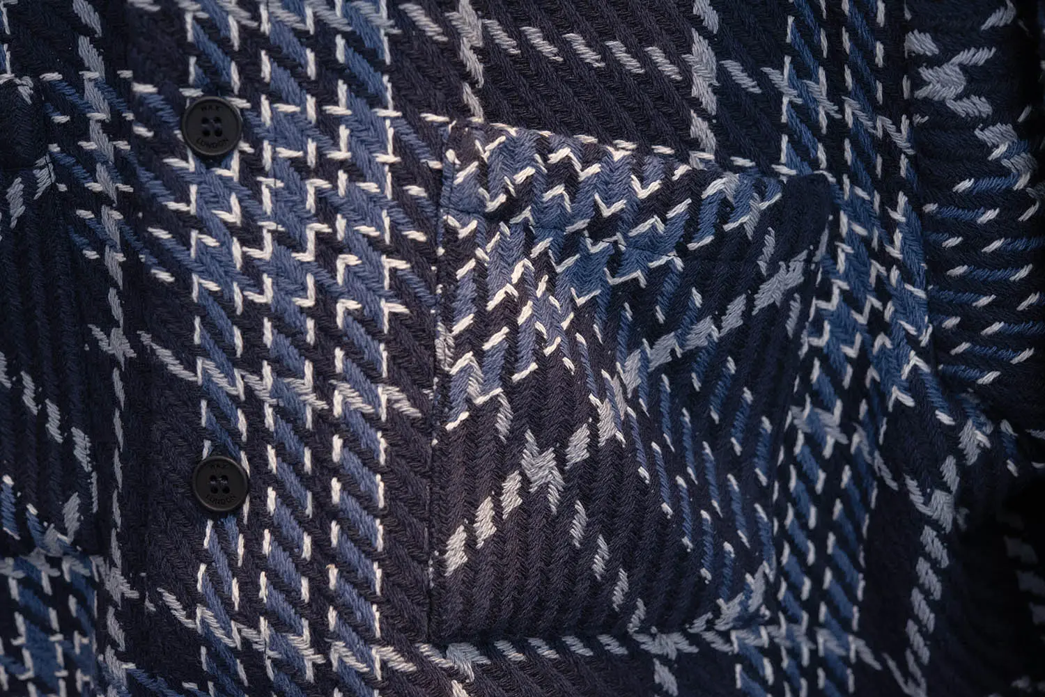 wax london С WAVE CHECK (NAVY/GRAY)