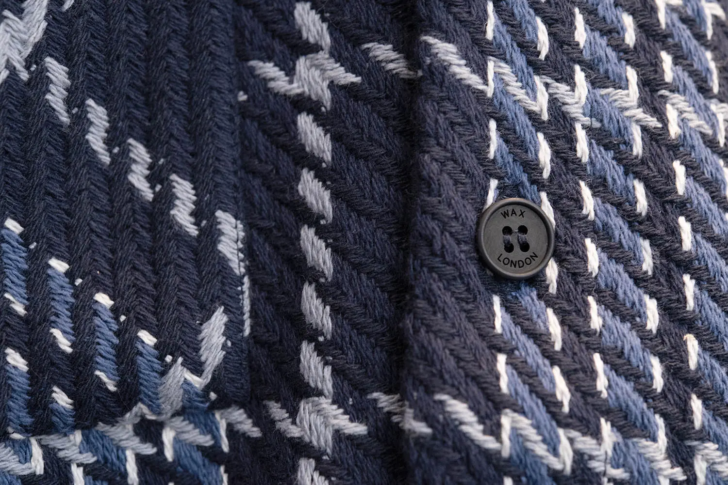 wax london С WAVE CHECK (NAVY/GRAY)