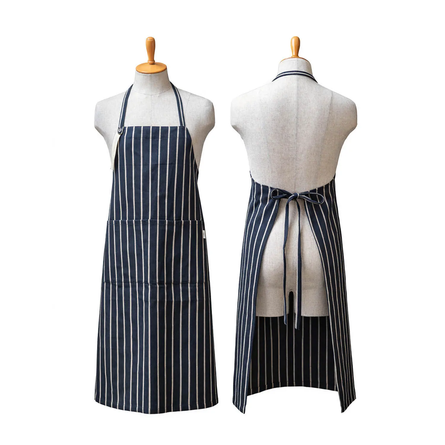 YARMO The Uniform ��Butcher�ʥ֥å��㡼��Stripe��STANDARD APRON��INDIGO���ͥ��ӡ��������ꥹ�ȥ饤�ס�