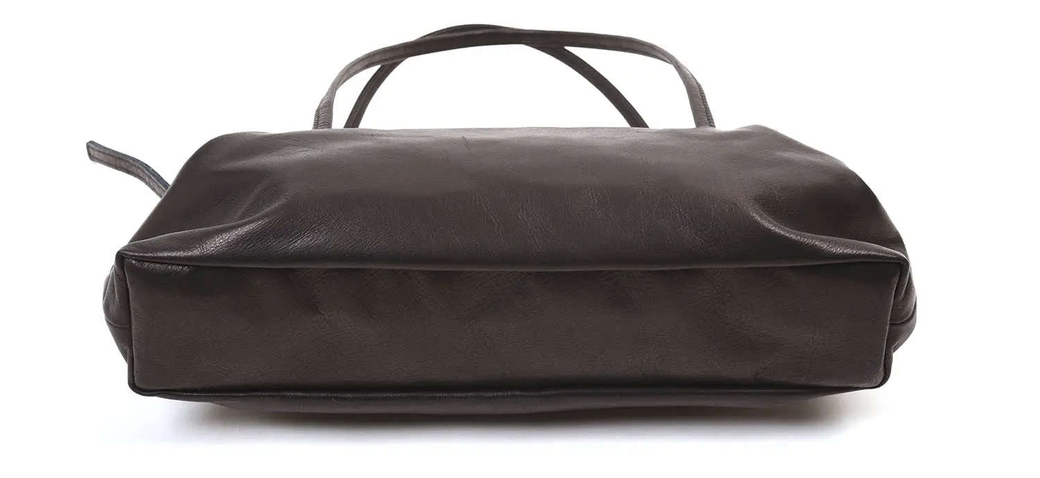 les basiques レ バジック LE-2612 日本製横長レザーバッグ